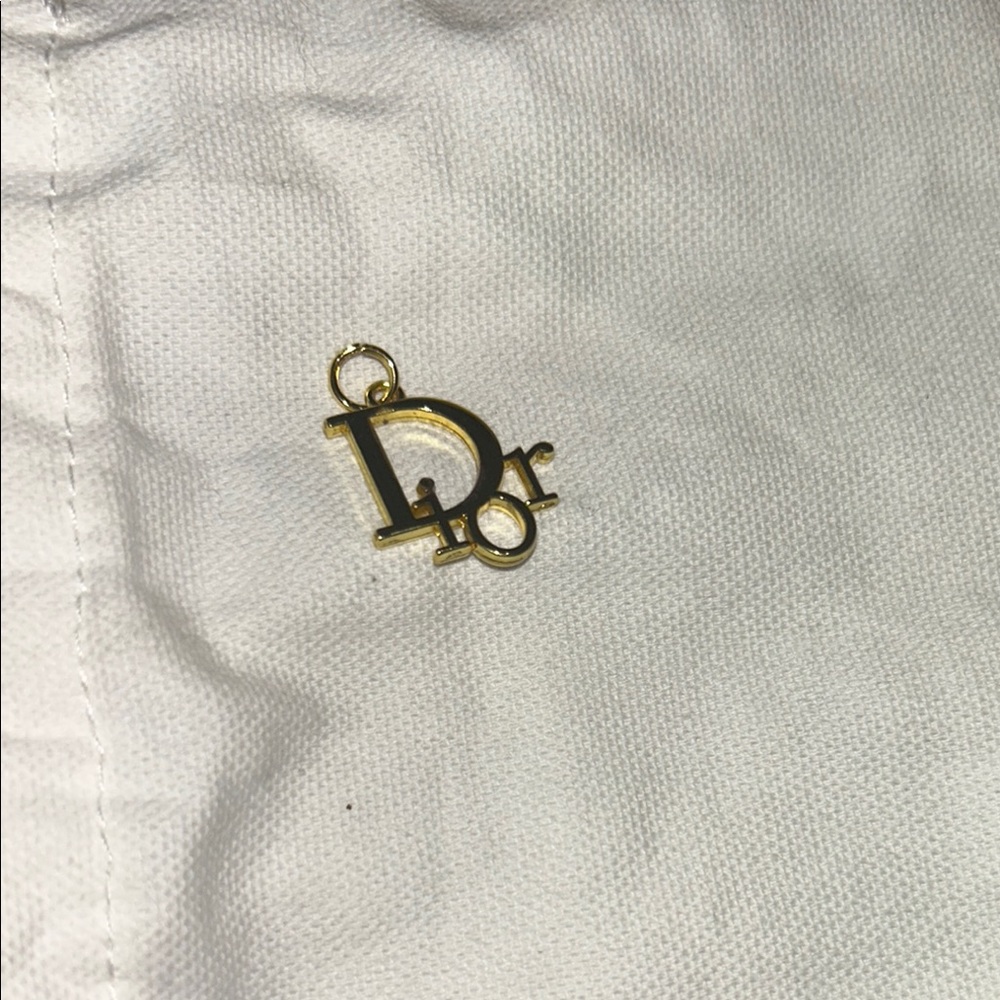 Dior Gold-Tone Logo Pendant